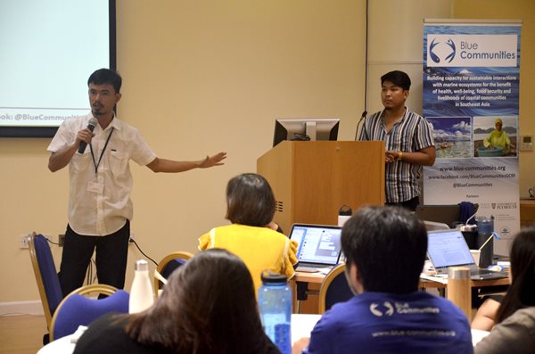 The new ECRN Co-chairs lead a session at the Blue Communities Annual Meeting in Plymouth, UK